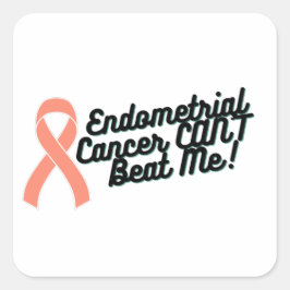 Endometriale kanker kan me niet kwaad vierkante sticker