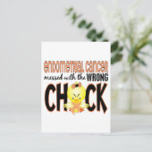 Endometriale kanker met de verkeerde griep briefkaart (Staand voorkant)