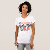 Endometriale kanker warrior t-shirt (Voorkant volledig)