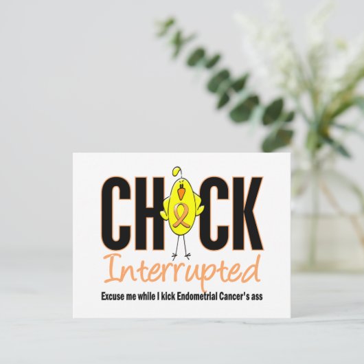 Endometriale kankergriep onderbroken briefkaart (Staand voorkant)