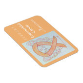 Endometrieke Kanker Bewustheid Ribbon Angel Magnet Magneet (Rechterzijde)