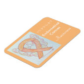 Endometrieke Kanker Bewustheid Ribbon Angel Magnet Magneet (Linkerzijde)