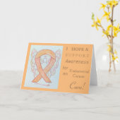 Endometrieke kankerbewustwording Wenskaart Kaart (Gele Bloem)