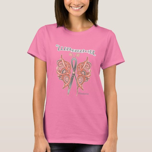 Endometrieke kankervlinder t-shirt (Voorkant)