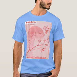 Endometrieke kankerwaarschuwing Sakura Cherry Blos T-shirt