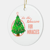 Endometrieke kerstmantel met kanker keramisch ornament (Links)