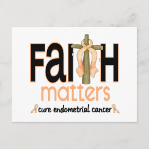 Endometriële kanker Faith Matters Cross 1 Briefkaart