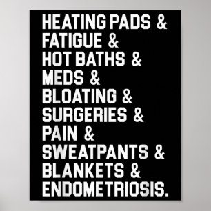 Endometriose Bewustmaking Gift Heft Pads Ade Poster