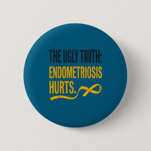 Endometriose bewustzijn - endometriose ronde button 5,7 cm (Voorkant)