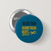Endometriose bewustzijn - endometriose ronde button 5,7 cm (Voorkant /achterkant)
