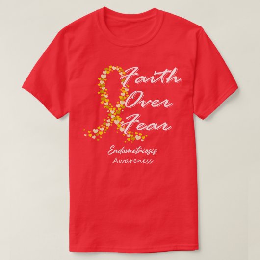 Endometriose bewustzijn over angst in deze FA T-shirt (Design voorkant)
