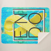 Endometriose bewustzijn Sherpa Deken (Voorkant (horizontaal))