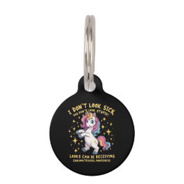 Endometriose bewustzijn sterke eenhoorn krijger huisdierpenning