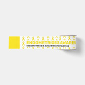 Endometriose Bewustzijnspatroonlint Grosgrain Lint (Voorkant)