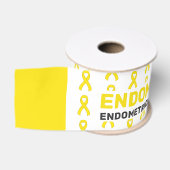 Endometriose Bewustzijnspatroonlint Grosgrain Lint (Spoel)