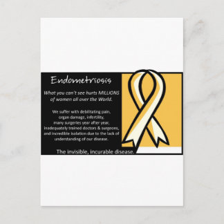 Endometriose - Geel lint Briefkaart