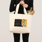 Endometriose - Geel lint Grote Tote Bag (Voorkant (product))