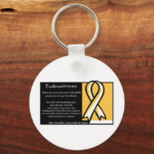 Endometriose - Geel lint Sleutelhanger (Voorkant)