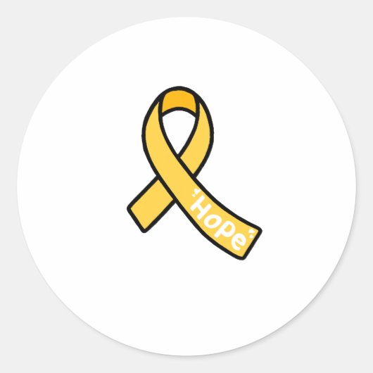 Endometriose lint  ronde sticker (Voorkant)