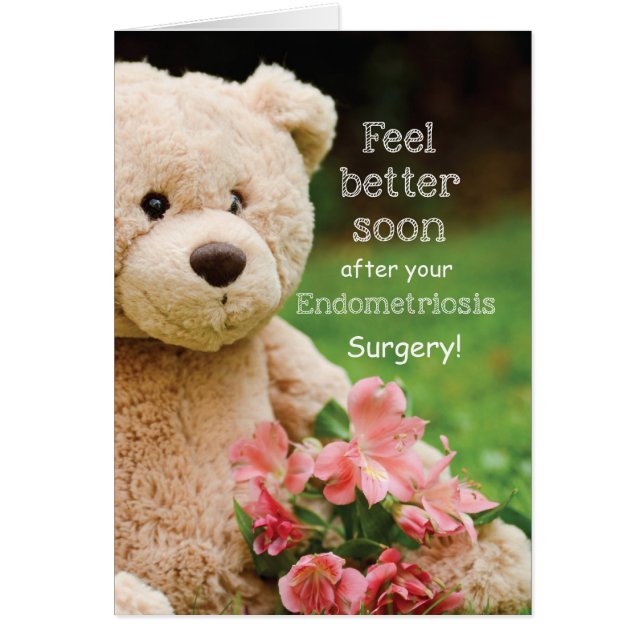 Endometriose-operatie voel je beter, teddybeer (Voorkant)