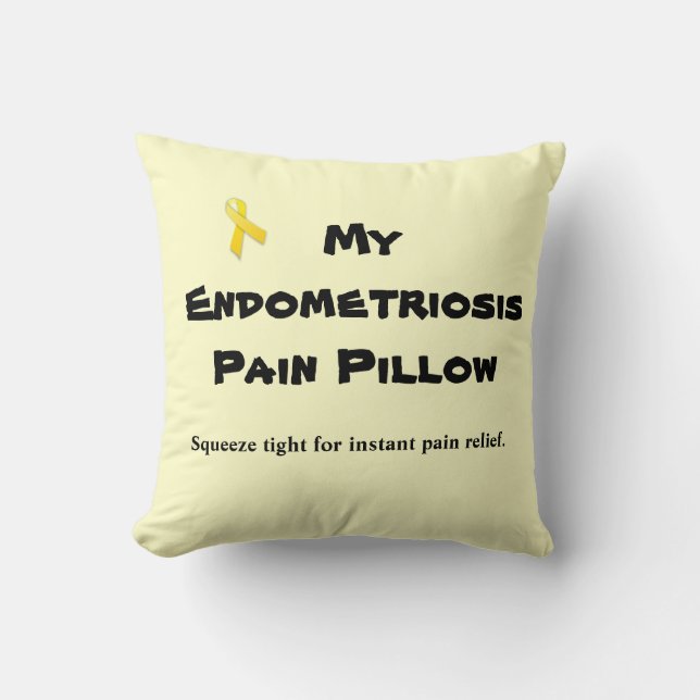 Endometriose:  Pain Pillow Kussen (Voorkant)