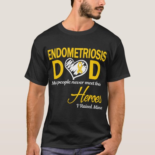 Endometriose papa Ik heb de mijne opgevoed T-shirt (Voorkant)