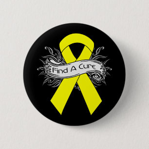 Endometriose vindt een zuiver lint ronde button 5,7 cm