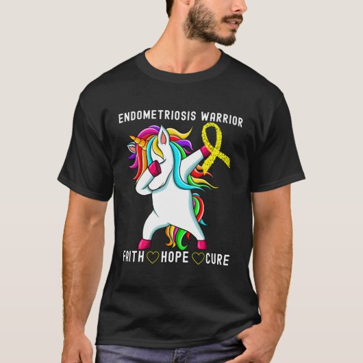 Endometriose Warrior Endometriose Awareness Mont T-shirt (Voorkant)