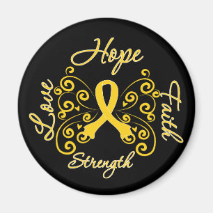 Endometriosis Hope motto Butterfly Magneet