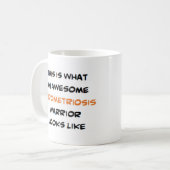 endometriosis krijger, geweldig koffiemok (Voorkant links)