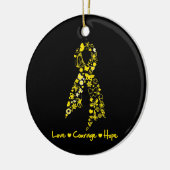 Endometriosis Love Courage Hope Butterflies Keramisch Ornament (Links)