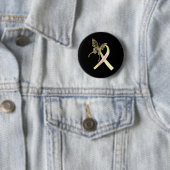 Endometriosis Ribbon Ronde Button 5,7 Cm (In situ)