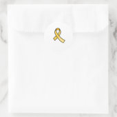 Endometriosis Ribbon  Ronde Sticker (Tas)