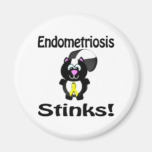 Endometriosis Stinks Skunk Awareness Design Magneet