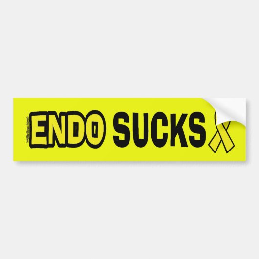 Endometriosis Sucks Bumpersticker (Voorkant)