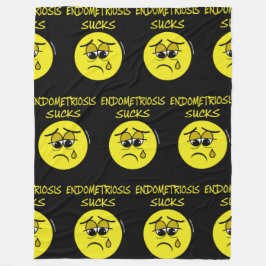 Endometriosis Sucks Fleece Deken