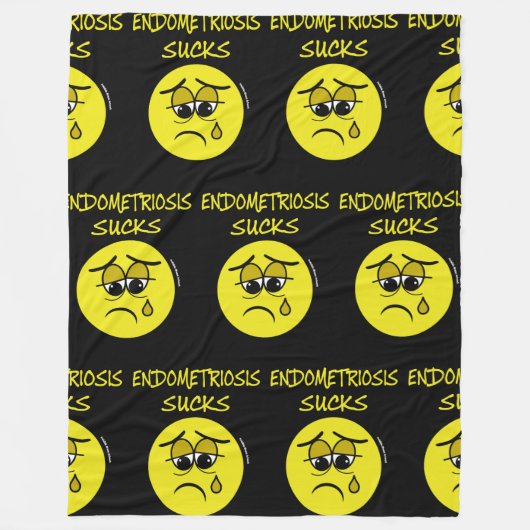 Endometriosis Sucks Fleece Deken (Voorkant)