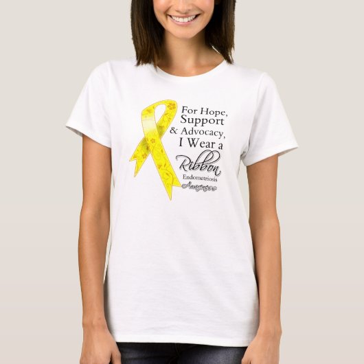 Endometriosis Support Hope Awareness T-shirt (Voorkant)