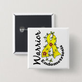 Endometriosis Warrior 15 Vierkante Button 5,1 Cm (Voorkant /achterkant)