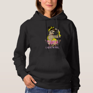 Endometriosis Warrior Unbreekable Arm Tattoo Stron Hoodie