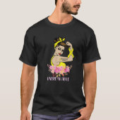 Endometriosis Warrior Unbreekable Arm Tattoo Stron T-shirt (Voorkant)