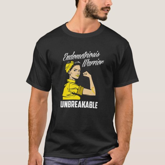 Endometriosis Warrior Unbreekable Endometriosis Aw T-shirt (Voorkant)