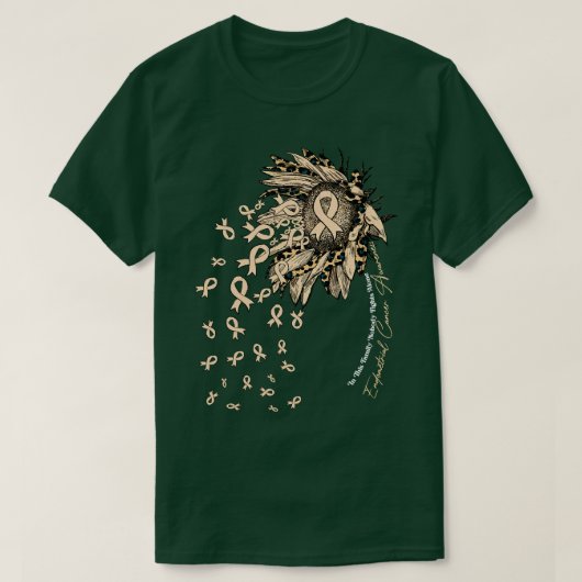 Endometriumbewustzijn zonnebloem niemand f t-shirt (Design voorkant)