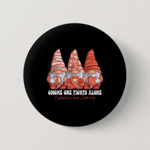 Endometriumkanker Awareness Maand Perzikkleurig Li Ronde Button 5,7 Cm