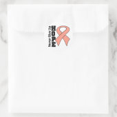 Endometriumkanker Hoop nooit opgeven Ronde Sticker (Tas)