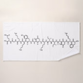 endorfine-chemische formule symbool wetenschap badhanddoek (Badhanddoek)