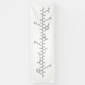 endorfine-chemische formule symbool wetenschap spandoek (Verticaal)