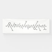 endorfine-chemische formule symbool wetenschap spandoek (Horizontaal)