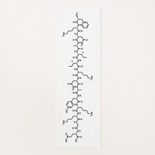 endorfine-chemische formule symbool wetenschap yogamat (Voorkant)