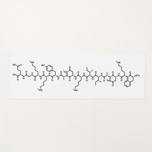 endorfine-chemische formule symbool wetenschap yogamat (Voorkant (horizontaal))